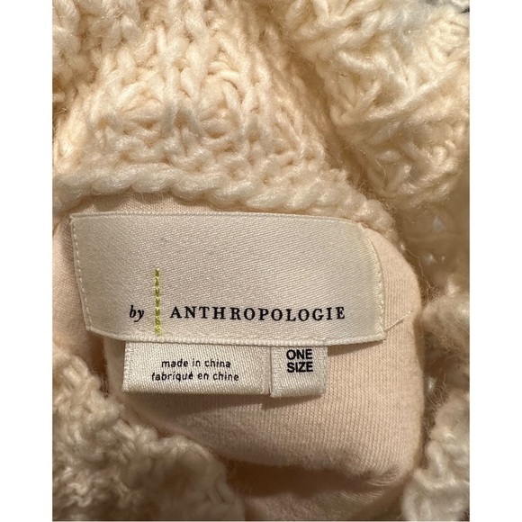 Anthropologie Blush Poncho in two materials: One Size - Picture 5 of 8